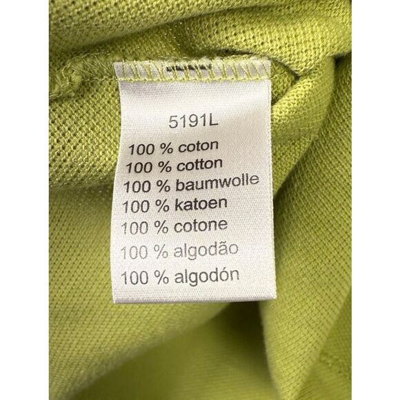 Lacoste Polo Shirt Mens Extra Large Lime Green Classic Fit Lightweight Preppy - Picture 7 of 7